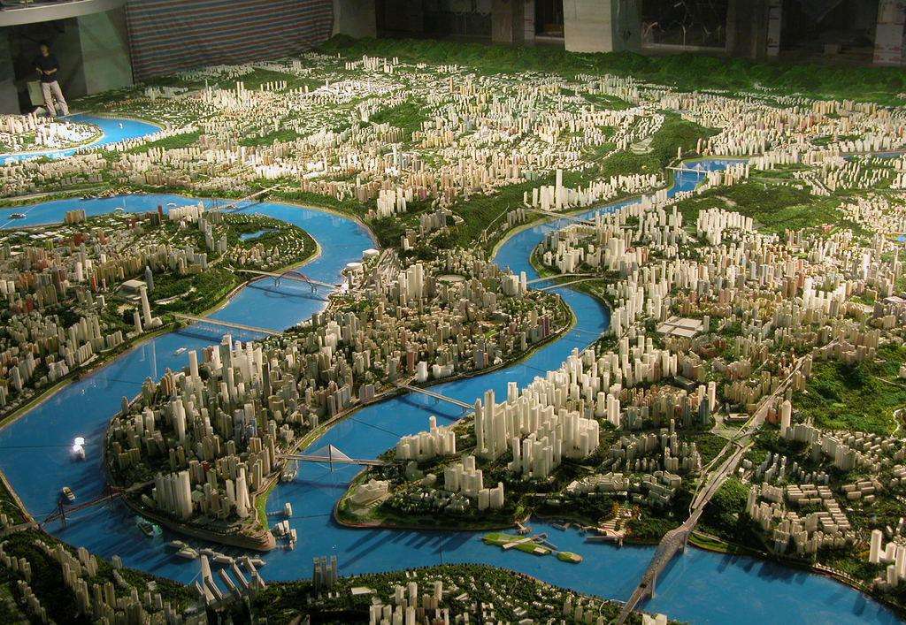 武漢城市規劃沙盤